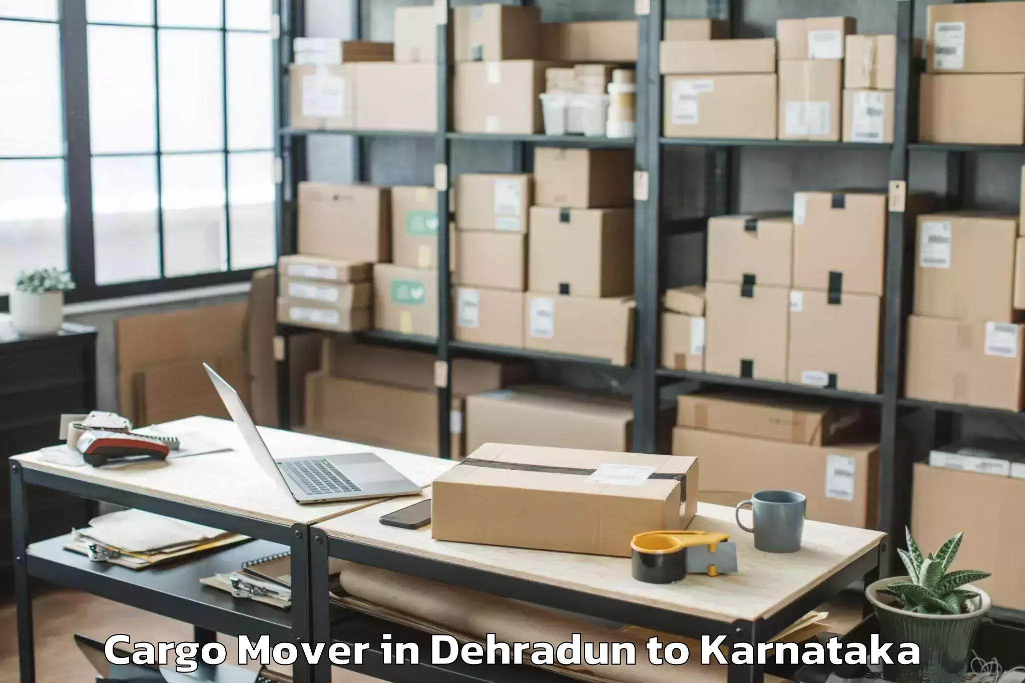 Dehradun to Davangere University Davangere Cargo Mover Booking